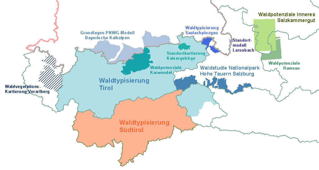 Bearbeitungsgebiete